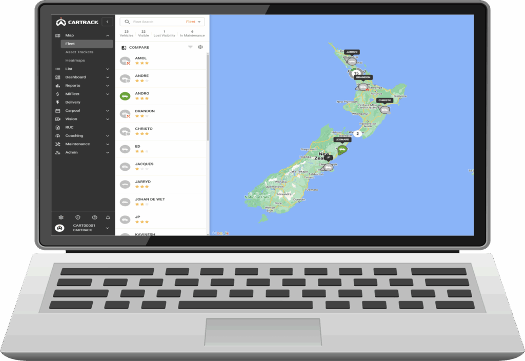 GPS Tracking and Fleet Management with Cartrack NZ