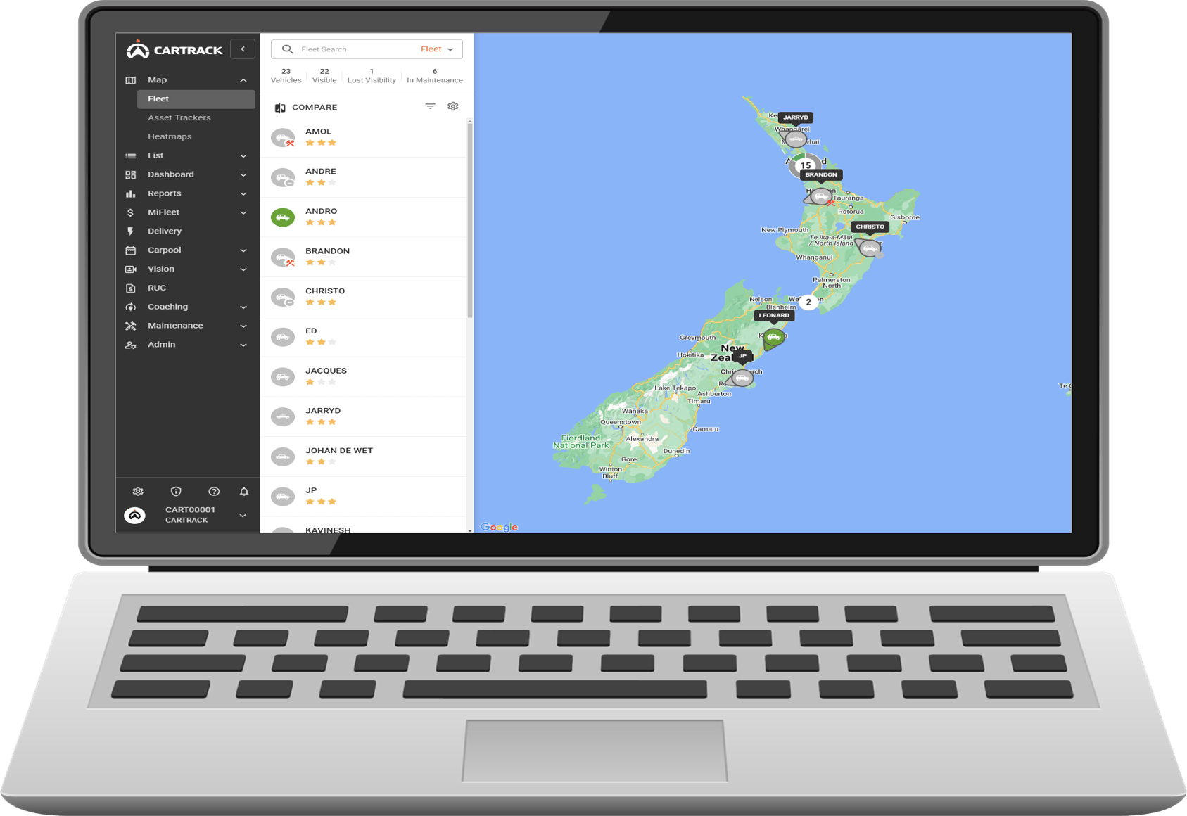 GPS Tracking and Fleet Management with Cartrack NZ